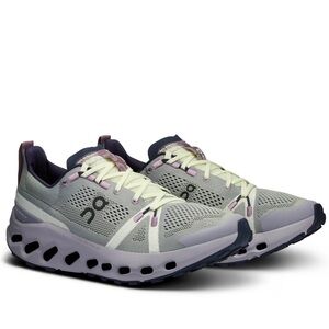 On Running Women's Cloudsurfer Trail Shoe Gray and Purple Sneakers Size 7.5